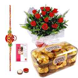 Mouth-Watering Chocolaty Love with Fancy Rakhi...
