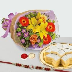 Graceful Rakhi Set with Love<br>...