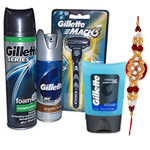 Refreshing Gillette shaving pack with Rakhi and Ro...