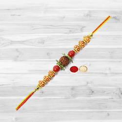 Classic Rudraksha Rakhi with Endless Love...
