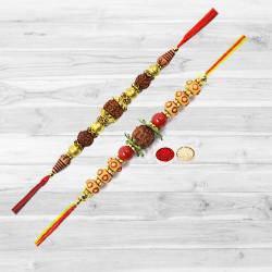 Ecstatic Rakhi of Rudraksha with Expressed Love...