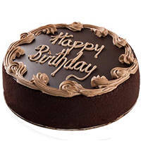 3/4 Star Bakery's Brightened Intensity 1 Lb Birthday Fresh Chocolate Cake 3/4 Star Bakery's Brightened Intensity 1 Lb Birthday Fresh Chocolate Cake