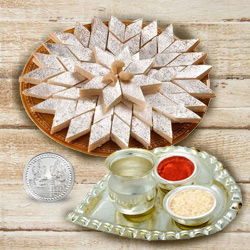 Haldiram Kaju Katli N Thali , Free Coin Haldiram Kaju Katli N Thali , Free Coin