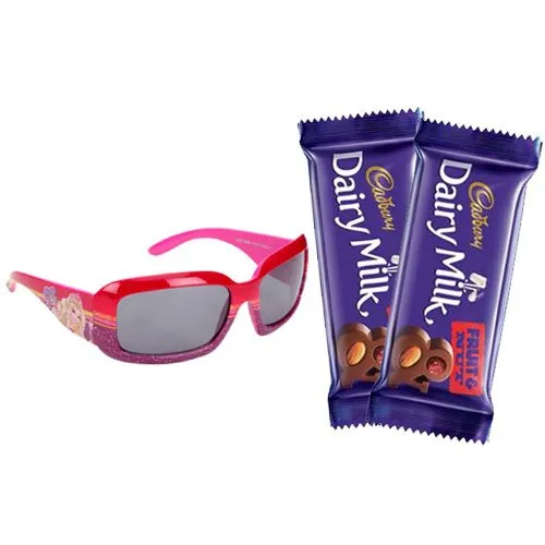 Gracing Eyes Barbie Sunglasses With 2 pcs Cadbury’s Dairy Milk Fruit n Nut Bar