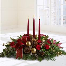 Lovely arrangement of magnificent Roses, Gerberas and Candles Lovely arrangement of magnificent Roses, Gerberas and Candles