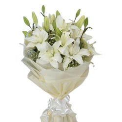 Sensational Pure Essence White Lilies Bunch Sensational Pure Essence White Lilies Bunch