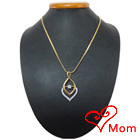 Stupendous Flame Gold Plated Necklace with Fernanda Pendant Stupendous Flame Gold Plated Necklace with Fernanda Pendant