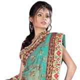Exclusive Peach and Turquoise Silk Lehenga Exclusive Peach and Turquoise Silk Lehenga