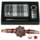Unique Rakhi Gift pack of Diary , Pen and Key Chain with Free Rakhi, Roli Tilak and Chawal Unique Rakhi Gift pack of Diary , Pen and Key Chain with Free Rakhi, Roli Tilak and Chawal