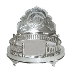 Auspicious Silver Plated Mandir Case Auspicious Silver Plated Mandir Case