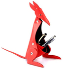 Kangaroo Shaped Faux Leather Desktop Pen Set Holder in Red from Vaunt Kangaroo Shaped Faux Leather Desktop Pen Set Holder in Red from Vaunt