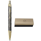 Stunning Parker IM Metal Twin Chiselled GT Ball Pen in Black Color Stunning Parker IM Metal Twin Chiselled GT Ball Pen in Black Color