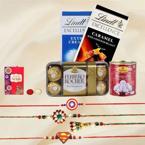 Family Rakhi Sets with Endearing Chocolates