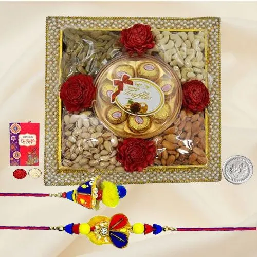 Bhai-Bhabhi Dry Fruits Rakhi Bonanza