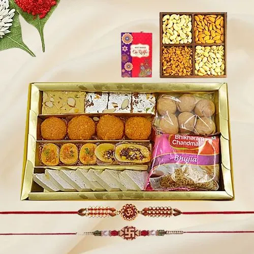 Rudrakhsha Rakhi n Sweet Bliss