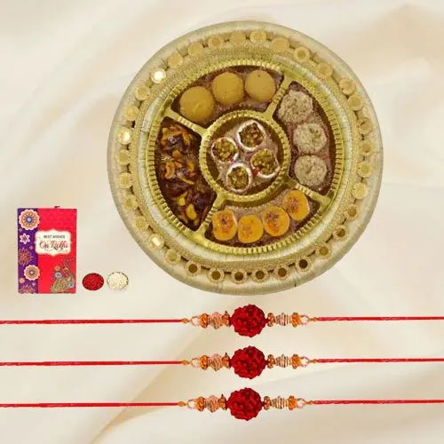 Magical Rudraksha Rakhi n Sweets