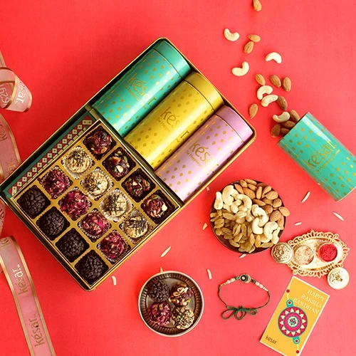 Deluxe Festive Rakhi Set