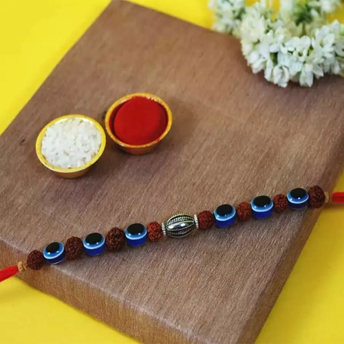 Astonishing Evil Eye Rudraksh Rakhi