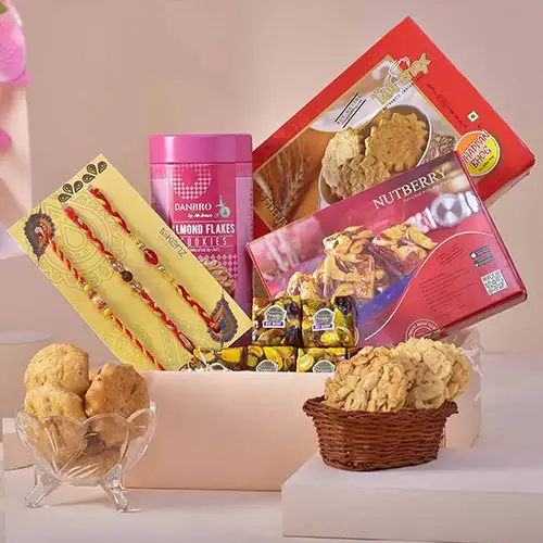 Suave Triple Rakhi Gourmet Hamper