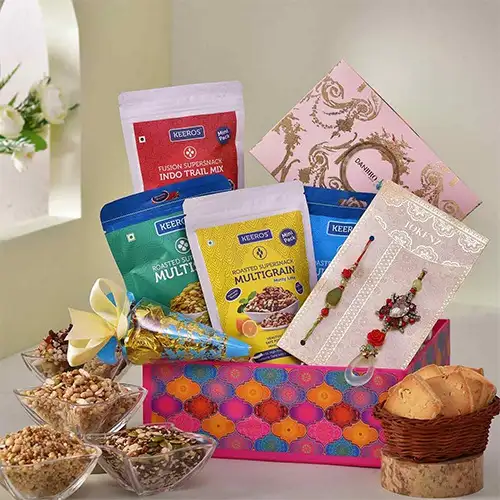 Lovely Bhaiya Bhabhi Rakhi Hamper