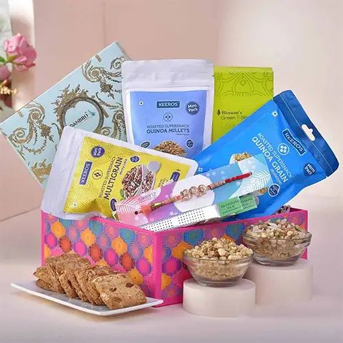 Wholesome Tea time Rakhi Hamper