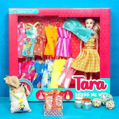 Spectacular Tara Doll with Chocolates  N  Rakhi