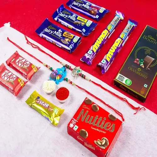 Amazing Rakhi with Chocolates Duo