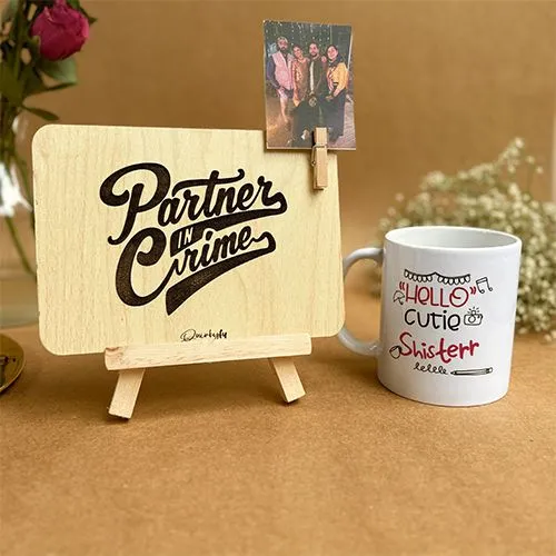 Partner in Crime Personalized Rakhi Gift