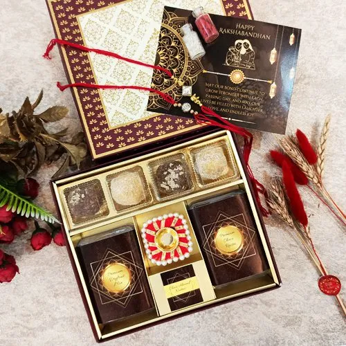 Elegant Rakhi Treats Gift Set