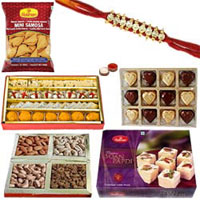 Lovely Rakhi Sweet and Spicy Hamper Lovely Rakhi Sweet and Spicy Hamper
