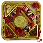 Tempting Embrace Rakhi Chocolate Thali Tempting Embrace Rakhi Chocolate Thali