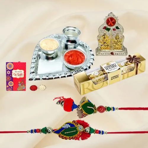 Paan Thali with Mandap, Chocolate N Bhaiya Bhabhi Rakhi