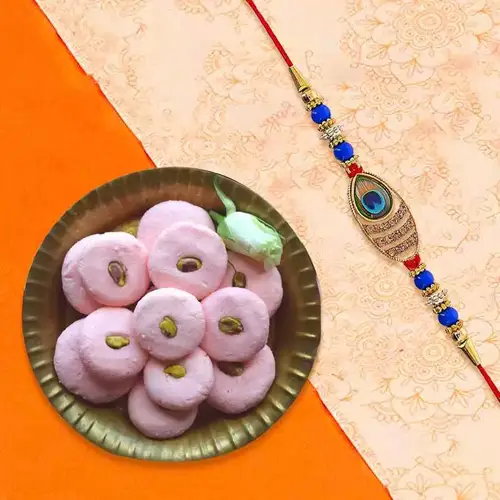 Lip Smacking Sandesh with Designer Rakhi