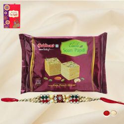 Soan Papdi from <font color=#FF0000>Haldiram</font> with 1 Free Rakhi, Soan Papdi from <font color=#FF0000>Haldiram</font> with 1 Free Rakhi,