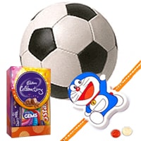 COSCO Football with Rakhi and Roli Tilak Chawal COSCO Football with Rakhi and Roli Tilak Chawal